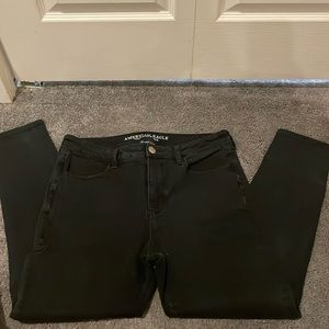 Black high rise super stretch jeggings